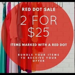 ALL ITEMS MARKED WITH 🔴 are 2 for $ 25 !